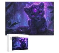 300 PCS Puzzle pour Adolescents Magical Amazon Leopard Cub Puzzles pour Adolescents, Jouets Anti-Stress, Passe-Temps, Défi Éducatif