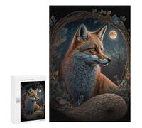 300 PCS Puzzle pour Adolescents Magical Fox Moonlit Forest Puzzles pour Adultes : Analyse Et Logique. Chaque Pièce Est Unique - Casse-têtes pour Toute La Famille 300 PCS