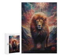 300 PCS Puzzle pour Adolescents Magical Lion Fantasy Artwork Puzzles pour Adultes : Analyse Et Logique. Chaque Pièce Est Unique - Casse-têtes pour Toute La Famille 300 PCS