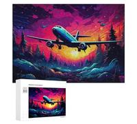 300 PCS Puzzle pour Adolescents Magical Sunset Flight Adventure Puzzles pour Adolescents, Jeux Familiaux, Analyse Et Logique, Défi Éducatif 300 PCS