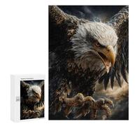 300 PCS Puzzle pour Adolescents Majestic Bald Eagle Portrait Puzzles pour Adultes Jouets Anti-Stress Cadeaux pour Femmes Défi À Compléter 300 PCS