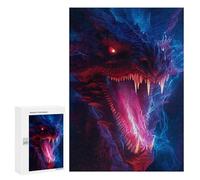 300 PCS Puzzle pour Adolescents Majestic Dragon Puzzle Adulte, Jouet, Décoration Murale, Course De Vitesse Manuelle, Cadeaux Uniques pour Anniversaire Et Noël 300 PCS