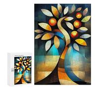 300 PCS Puzzle pour Adolescents Modern Cubism Tree Puzzle Adulte, Jouet, Décoration Murale, Course De Vitesse Manuelle, Cadeaux Uniques pour Anniversaire Et Noël 300 PCS