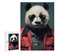 300 PCS Puzzle pour Adolescents Panda Animal Funny Puzzles pour Adultes Jeu Manuel Assemblage De Motifs Cadeaux Uniques pour Anniversaire Et Noël 300 PCS