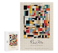 300 PCS Puzzle pour Adolescents Paul Klee Retrospective Exhibition Poster Puzzle pour Adultes - Jeux De Détente - Assemblage De Motifs - Cadeaux Uniques pour Anniversaire Et Noël 300 PCS