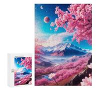 300 PCS Puzzle pour Adolescents Pink Tree Puzzles pour Adolescents, Jeux Familiaux, Analyse Et Logique, Défi Éducatif 300 PCS