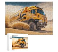 300 PCS Puzzle pour Adolescents Racing Truck in Desert Dust Storm Puzzles pour Adolescents, Jouets Anti-Stress, Passe-Temps, Défi Éducatif