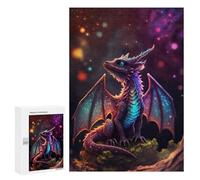 300 PCS Puzzle pour Adolescents Rainbow Dragon Cub Puzzles pour Adultes Jeu Manuel Assemblage De Motifs Cadeaux Uniques pour Anniversaire Et Noël 300 PCS