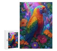 300 PCS Puzzle pour Adolescents Rainbow Parrot Garden Puzzles pour Adultes : Analyse Et Logique. Chaque Pièce Est Unique - Casse-têtes pour Toute La Famille 300 PCS