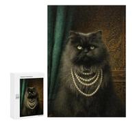 300 PCS Puzzle pour Adolescents Royal Persian Cat Portrait Puzzles pour Adultes - Défi Difficile - Activités Amusantes À La Maison pour Les Jeux 300 PCS