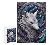 300 PCS Puzzle pour Adolescents Steampunk Art Fox Puzzle pour Adultes : Jeu De Réflexion Et De Rapidité, Défi À Relever 300 PCS