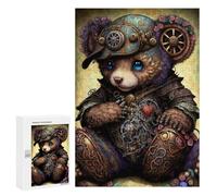 300 PCS Puzzle pour Adolescents Steampunk Panda Art Print Puzzles pour Adultes - Défi Difficile - Activités Amusantes À La Maison pour Les Jeux 300 PCS