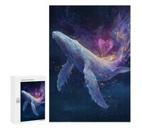 300 PCS Puzzle pour Adolescents Whale Heart Fantasy Puzzles pour Adultes : Analyse Et Logique. Chaque Pièce Est Unique - Casse-têtes pour Toute La Famille 300 PCS