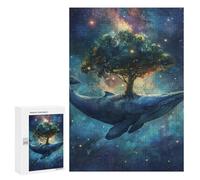 300 PCS Puzzle pour Adolescents Whale Tree Fantasy Artwork Puzzles pour Adultes : Analyse Et Logique. Chaque Pièce Est Unique - Casse-têtes pour Toute La Famille 300 PCS