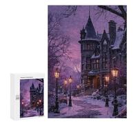 300 PCS Puzzle pour Adolescents Winter Wonderland Castle Puzzles pour Adultes : Analyse Et Logique. Chaque Pièce Est Unique - Casse-têtes pour Toute La Famille 300 PCS