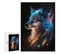 300 PCS Puzzle pour Adultes Cosmic Wolf Art Print-5 Puzzles pour Adolescents - Passe-Temps À La Maison - Jeu Éducatif Familial Stimulant À Compléter 300 PCS
