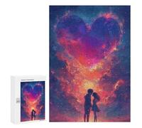 300 PCS Puzzle pour Adultes Couple Under Love Puzzle pour Adolescents : Améliore La Mémoire. Chaque Pièce Est Unique - Jouets Éducatifs d'apprentissage 300 PCS