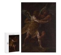 300 PCS Puzzle Pour Adultes Et Adolescents Jacob Wrestling with Angel Puzzle Jouet Décoration Murale Art Mural Cadeaux D'anniversaire Et Unique 300 PCS