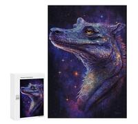 300 PCS Puzzle pour Adultes Galactic Crocodile Art Print-8 Puzzles pour Adolescents - Passe-Temps À La Maison - Jeu Éducatif Familial Stimulant À Compléter 300 PCS