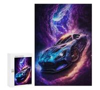 300 PCS Puzzle pour Adultes Galactic Sports Car Artwork Puzzles pour Adolescents - Passe-Temps À La Maison - Jeu Éducatif Familial Stimulant À Compléter 300 PCS