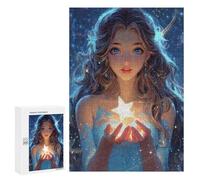 300 PCS Puzzle pour Adultes Magical Star Holding Fantasy Artwork Puzzles pour Adolescents - Passe-Temps À La Maison - Jeu Éducatif Familial Stimulant À Compléter 300 PCS