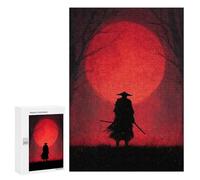 300 PCS Puzzle pour Adultes Samurai Moonlit Forest Puzzles pour Adolescents - Passe-Temps À La Maison - Jeu Éducatif Familial Stimulant À Compléter 300 PCS