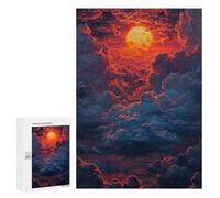 300 PCS Puzzle pour Adultes Sunset Clouds Wallpaper Puzzles pour Adolescents - Passe-Temps À La Maison - Jeu Éducatif Familial Stimulant À Compléter 300 PCS