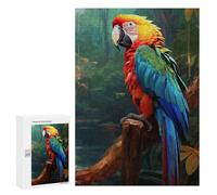 300 PCS Puzzles Amazon Macaw in Tropical Rainforest Puzzles pour Adultes Améliorent La Mémoire Défi Éducatif Jouets Jeux Éducatifs 300 PCS
