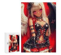 300 PCS Puzzles Angel with Red and White Hair Puzzles pour Adolescents Découpe De Précision Activités Amusantes À La Maison Jeu Stimulant Et Jeux en Famille 300 PCS