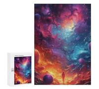 300 PCS Puzzles Cosmic Journey Exploring The Universe Puzzles pour Adolescents : Amusants Et Humoristiques ! Chaque Pièce Est Unique - Jouets Éducatifs