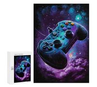 300 PCS Puzzles Galactic Gaming Controller Art -4 Puzzles pour Adolescents : Amusants Et Humoristiques ! Chaque Pièce Est Unique - Jouets Éducatifs