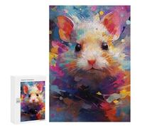 300 PCS Puzzles pour Adolescentes Colorful Rabbit Painting Puzzle pour Adolescentes - Défi Difficile - Défi Éducatif - Amusement en Famille Et Soirée Jeux 300 PCS
