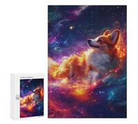 300 PCS Puzzles pour Adolescentes Cosmic Corgi Adventure-5 Puzzle pour Adolescentes - Défi Difficile - Défi Éducatif - Amusement en Famille Et Soirée Jeux 300 PCS