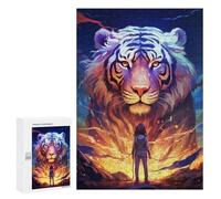 300 PCS Puzzles pour Adolescentes Magical Tiger Encounter -1 Puzzle pour Adolescentes - Défi Difficile - Défi Éducatif - Amusement en Famille Et Soirée Jeux 300 PCS