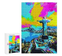 300 PCS Puzzles pour Adolescentes Rio De Janeiro Cityscape Puzzle pour Adolescentes - Défi Difficile - Défi Éducatif - Amusement en Famille Et Soirée Jeux 300 PCS