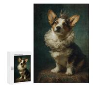 300 PCS Puzzles pour Adolescentes Royal Corgi Portrait-2 Puzzle pour Adolescentes - Défi Difficile - Défi Éducatif - Amusement en Famille Et Soirée Jeux 300 PCS