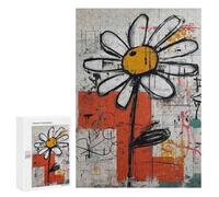300 PCS Puzzles pour Adolescents Abstract Flower Art Print Puzzles pour Adultes - Jeu Difficile Et Stimulant À Compléter - Jouets De Jeu Stimulants 300 PCS