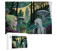 300 PCS Puzzles pour Adolescents Alien Forest Encounter Jeux De Puzzle Relaxants, Amusants Et Humoristiques : des Cadeaux d'anniversaire Et De Noël Uniques 300 PCS