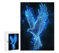300 PCS Puzzles pour Adolescents Blue Fire Eagle Puzzles pour Adultes Jeux Relaxants Assemblage De Motifs Interaction Parent-Enfant 300 PCS