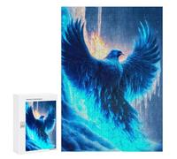 300 PCS Puzzles pour Adolescents Blue Phoenix Wallpaper HD Puzzles pour Adultes Assemblage De Motifs Stimule Le Cerveau Jeux Et Jouets Stimulants 300 PCS