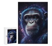 300 PCS Puzzles pour Adolescents Chimpanzee in Space-6 Puzzles pour Adultes Assemblage De Motifs Stimule Le Cerveau Jeux Et Jouets Stimulants 300 PCS