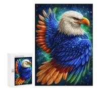 300 PCS Puzzles pour Adolescents Colorful Eagle Art Print-1 Puzzles pour Adultes - Jeu Difficile Et Stimulant À Compléter - Jouets De Jeu Stimulants 300 PCS