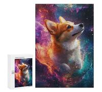 300 PCS Puzzles pour Adolescents Cosmic Corgi Adventure-8 Puzzles pour Adultes Assemblage De Motifs Stimule Le Cerveau Jeux Et Jouets Stimulants 300 PCS