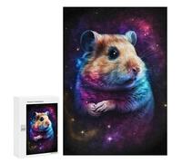 300 PCS Puzzles pour Adolescents Cosmic Hamster Art Print Puzzles pour Adultes Assemblage De Motifs Stimule Le Cerveau Jeux Et Jouets Stimulants 300 PCS