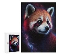 300 PCS Puzzles pour Adolescents Cosmic Red Panda Art Print-4 Puzzles pour Adultes Assemblage De Motifs Stimule Le Cerveau Jeux Et Jouets Stimulants 300 PCS