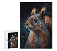 300 PCS Puzzles pour Adolescents Cosmic Squirrel Gazing Puzzles pour Adultes Assemblage De Motifs Stimule Le Cerveau Jeux Et Jouets Stimulants 300 PCS