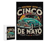 300 PCS Puzzles pour Adolescents Cruisin Into Cinco De Mayo Puzzle, Jouet, Décoration Murale, Difficile, Original, Cadeaux d'anniversaire Et De Noël 300 PCS