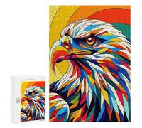 300 PCS Puzzles pour Adolescents Eagle WPAP Colorful Puzzles pour Adultes Jeux Relaxants Assemblage De Motifs Interaction Parent-Enfant 300 PCS
