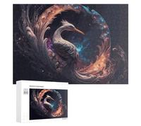 300 PCS Puzzles pour Adolescents Enchanted Bird in Cosmic Swirl Puzzles pour Adultes Jouets Anti-Stress Défi Difficile Cadeaux Et Anniversaires Uniques 300 PCS