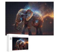 300 PCS Puzzles pour Adolescents Enchanted Cosmic Elephant Puzzles pour Adultes Jouets Anti-Stress Défi Difficile Cadeaux Et Anniversaires Uniques 300 PCS